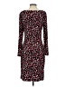 Kasper Animal Print Burgundy Casual Dress Size S - photo 2