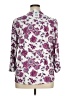 Kim Rogers Floral Purple 3/4 Sleeve Blouse Size XL - photo 2