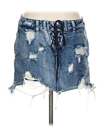 Signature 8 Denim Skirt (view 1)
