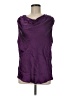 DStudio 100% Silk Purple Sleeveless Silk Top Size M (estimated) - photo 1