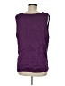 DStudio 100% Silk Purple Sleeveless Silk Top Size M (estimated) - photo 2