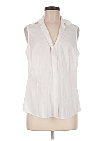 Foxcroft Sleeveless Button-Down Shirt (view 1)