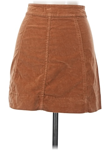Madewell Velveteen Metropolis Snap Skirt (view 2)