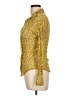 Farinaz Taghavi Animal Print Yellow Long Sleeve Blouse Size 12 - photo 5