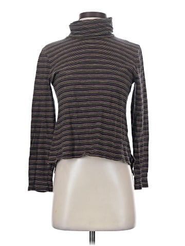 Madewell Whisper Cotton Turtleneck in Evie Stripe (view 1)