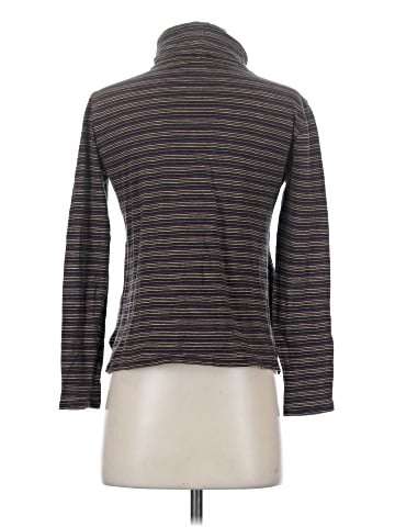 Madewell Whisper Cotton Turtleneck in Evie Stripe (view 2)