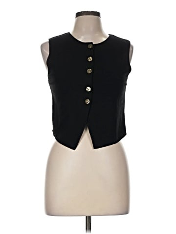 Zara Sleeveless Button-Down Shirt (view 1)
