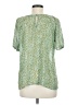 CAbi 100% Polyester Green Short Sleeve Blouse Size M - photo 2