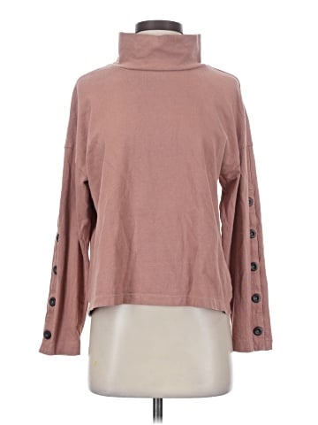 Madewell Button-Sleeve Turtleneck Top (view 1)