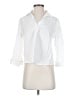 Babaton 100% Lyocell White 3/4 Sleeve Button-Down Shirt Size XXS - photo 1