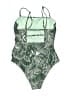 Cupshe 100% Polyester Print Green One Piece Swimsuit Size XS - photo 2