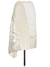 Stella McCartney Metallic Silver Ivory Silk Skirt Size EU (IT) 38 / US 2 - photo 1