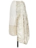Stella McCartney Metallic Silver Ivory Silk Skirt Size EU (IT) 38 / US 2 - photo 2