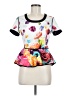 Prabal Gurung White Short Sleeve Top Size 6 - photo 1