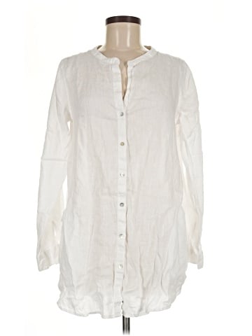 Sigrid Olsen Long Sleeve Button-Down Shirt (view 1)