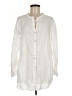 Sigrid Olsen 100% Linen Ivory Long Sleeve Button-Down Shirt Size M - photo 1