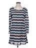 Speechless 100% Polyester Chevron-herringbone Blue Casual Dress Size S - photo 1
