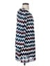 Speechless 100% Polyester Chevron-herringbone Blue Casual Dress Size S - photo 4