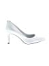 Karl Lagerfeld Metallic White Heels Size 6 1/2 - photo 1