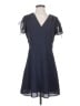 J.Crew Mercantile 100% Polyester Chevron-herringbone Blue Casual Dress Size 4 - photo 1