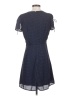 J.Crew Mercantile 100% Polyester Chevron-herringbone Blue Casual Dress Size 4 - photo 2