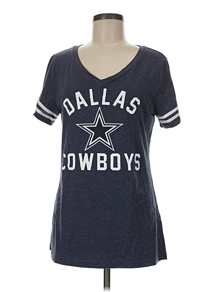 DALLAS COWBOYS Short Sleeve T-Shirt: Blue Tops – Size Medium