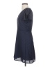 J.Crew Mercantile 100% Polyester Chevron-herringbone Blue Casual Dress Size 4 - photo 5