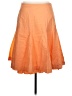 Garnet Hill Solid Orange Formal Skirt Size 12 - photo 2
