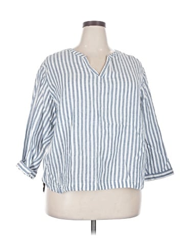 L.L.Bean 3/4 Sleeve Button-Down Shirt (view 1)