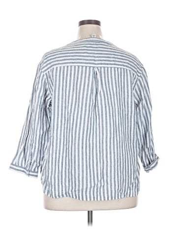 L.L.Bean 3/4 Sleeve Button-Down Shirt (view 2)