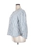 L.L.Bean 100% Linen Stripes Blue 3/4 Sleeve Button-Down Shirt Size 2X - photo 5