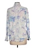 Dex 100% Viscose Print Silver Long Sleeve Button-Down Shirt Size L - photo 2