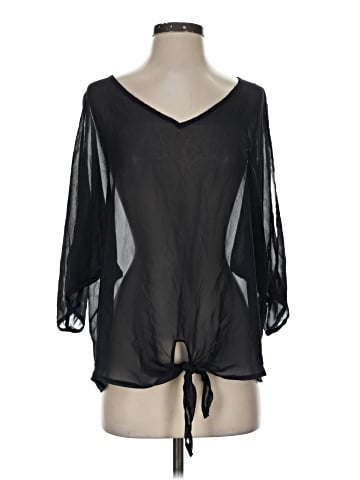 Pookie & Sebastian 3/4 Sleeve Blouse (view 1)