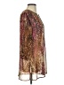 Chico's Animal Print Brown 3/4 Sleeve Blouse Size Sm (0) - photo 4