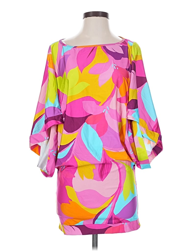 Trina Turk Swimsuit Cover Up: Orange Swimwear - Size Small