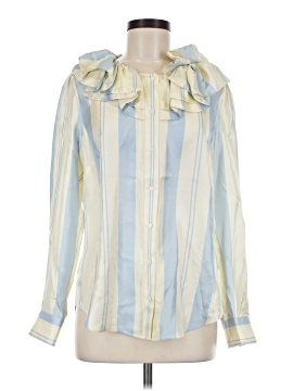 J.Crew Collection Long Sleeve Silk Top