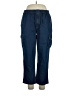 Haband! 100% Cotton Blue Cargo Pants Size L - photo 1