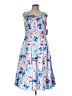 Alex Evenings 100% Polyester Floral Blue Cocktail Dress Size 10 - photo 1