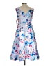 Alex Evenings 100% Polyester Floral Blue Cocktail Dress Size 10 - photo 2
