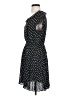 Willow & Clay 100% Polyester Polka Dots Black Casual Dress Size S - photo 5