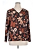 Emery Rose Brown Long Sleeve Blouse Size 1X - photo 1