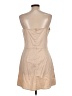 Glam Solid Tan Cocktail Dress Size L - photo 2