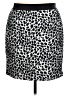 Ann Taylor Animal Print Silver Casual Skirt Size 12 - photo 1