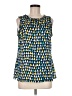 Talbots 100% Polyester Blue Sleeveless Blouse Size M - photo 1