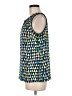 Talbots 100% Polyester Blue Sleeveless Blouse Size M - photo 5
