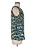 Talbots 100% Polyester Blue Sleeveless Blouse Size M - photo 4