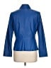 Doncaster Collection 100% Leather Blue Leather Jacket Size 10 - photo 2