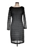 Onyx Nite Chevron-herringbone Gray Cocktail Dress Size 12 - photo 1