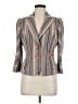 Phoebe Stripes Gray Ivory Blazer Size 8 - photo 1