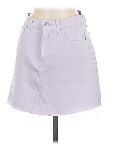 7 For All Mankind Denim Skirt (view 1)